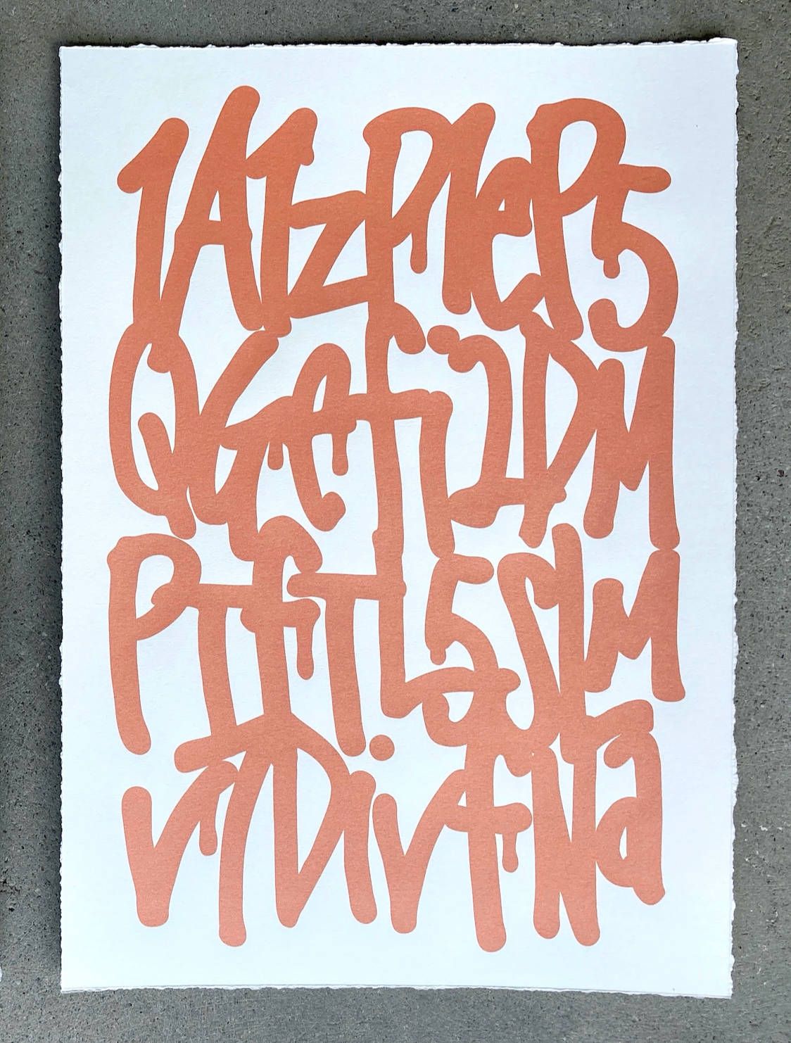 Genesis Address #35/35 tangerine print