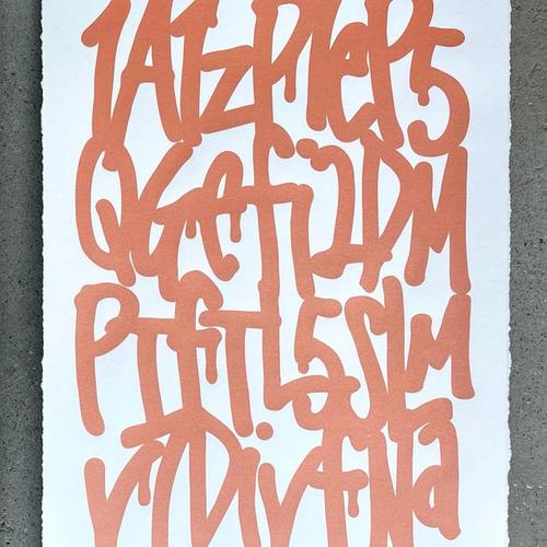 Genesis Address #35/35 tangerine print