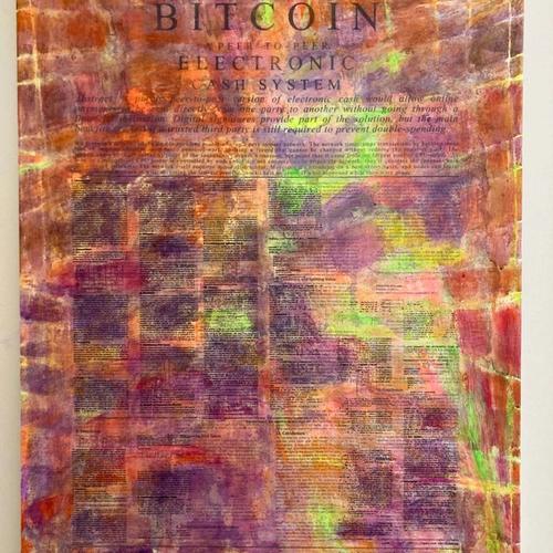 Satoshi White Paper Collage # 18, Block Height 884497