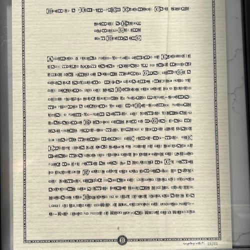 Cryptograffiti "Abstract 2019" RARE #15/21 fiat destroyed white paper