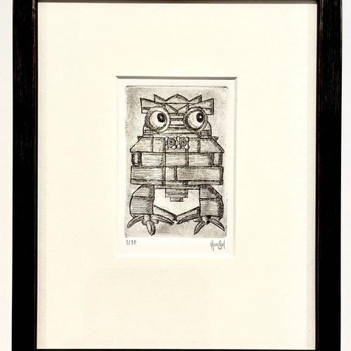 PEPEBRICK revisited (2025), Drypoint Etching, No 1 of a Ltd edition of 10