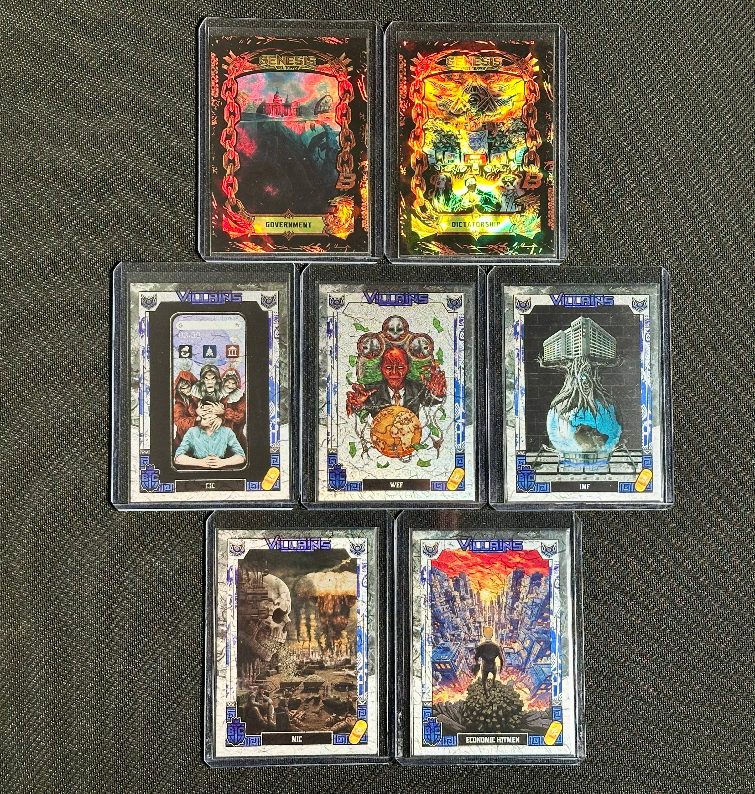 Boxtoppers x2 & S3 Villains x5