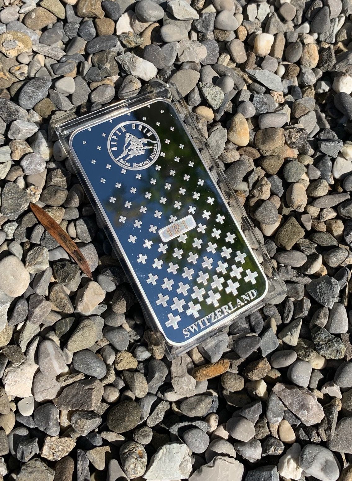 Alpen Coin 500,000 Satoshi Silver Plated Bar #D121 | Scarce City