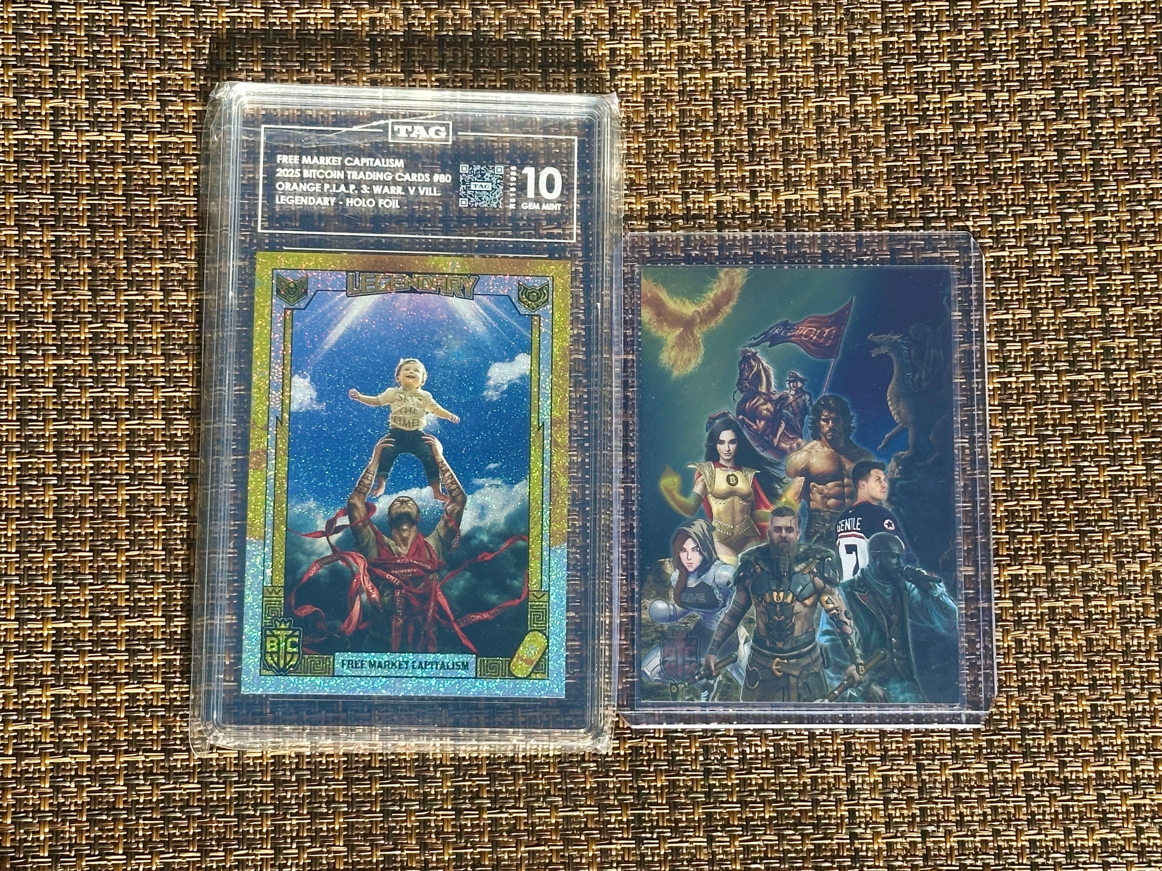 TAG 10 S3 Free Market Capitalism #/100 & S3 Warriors Epic Fire #54/69