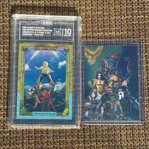 TAG 10 S3 Free Market Capitalism #/100 & S3 Warriors Epic Fire #54/69
