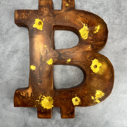 “Bulletproof Bitcoin” - 1/1 Resin Cast