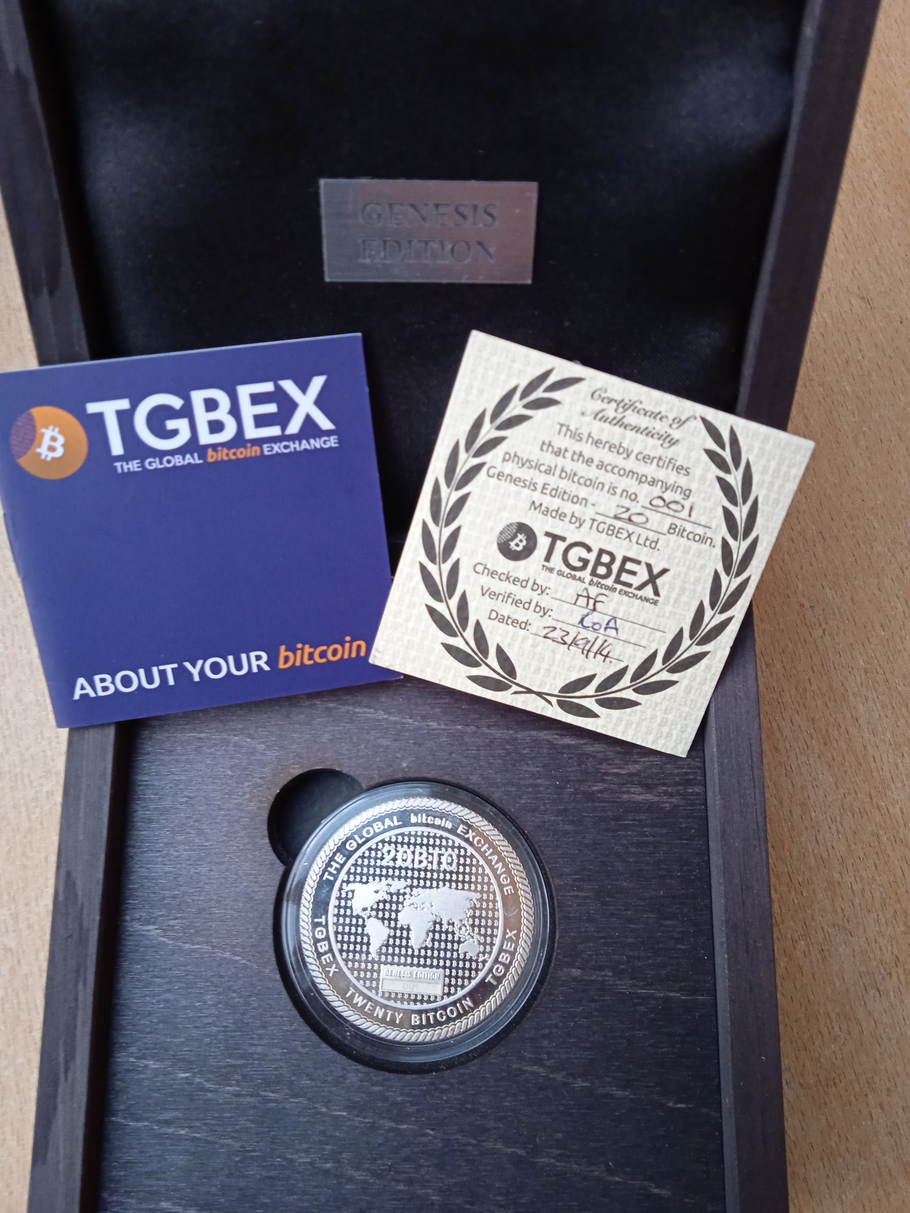 No1 TBEX Silver 20BTC Physical Bitcoin (Unloaded) | Scarce City