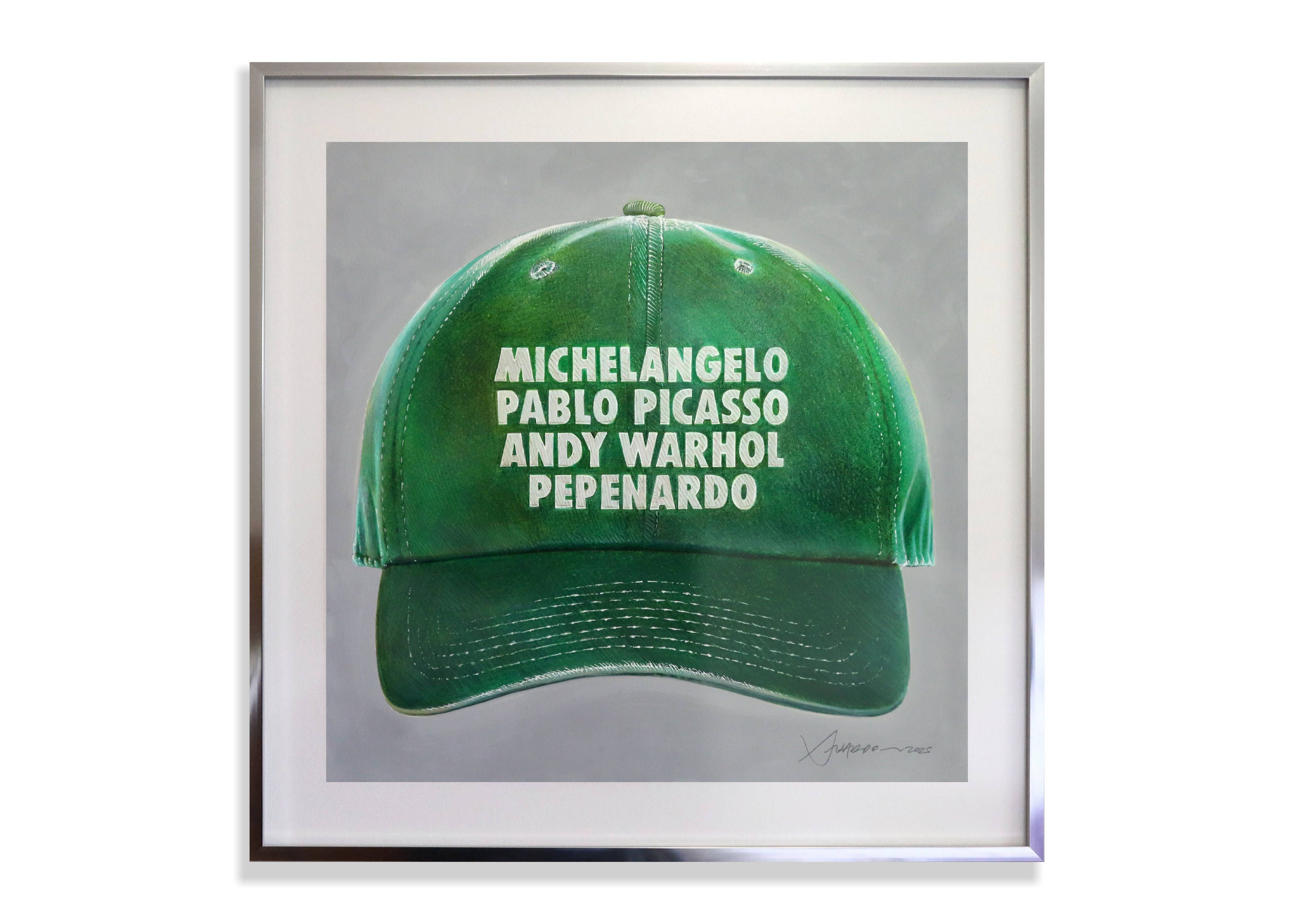 Untitled (Green Hat ed. MPPAWP) - Framed Drawing