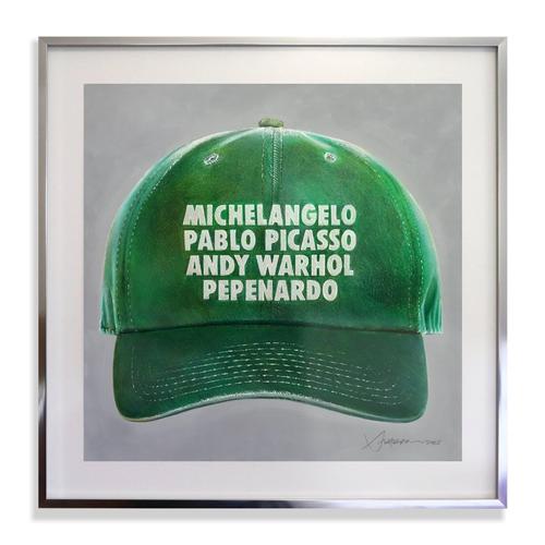 Untitled (Green Hat ed. MPPAWP) - Framed Drawing