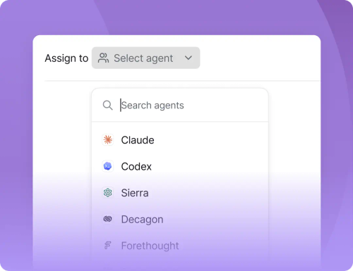 Agent assignment UI in Front