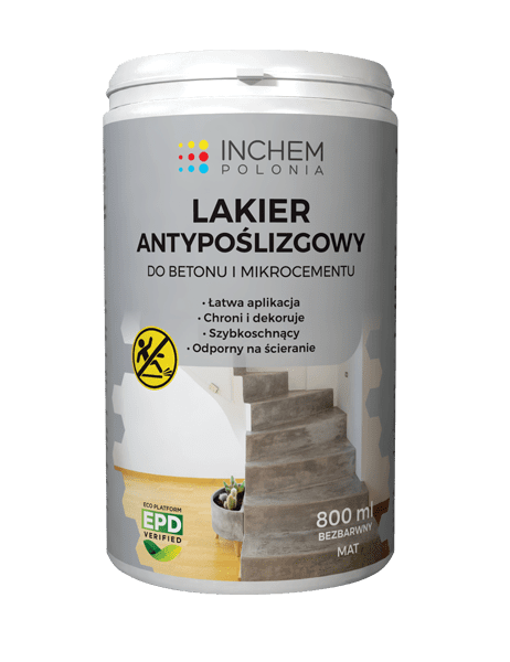 LAKIER ANTYPOŚLIZGOWY DO BETONU I MIKROCEMENTU