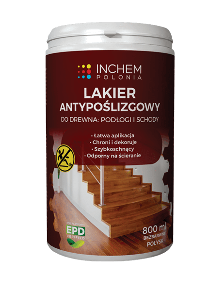 LAKIER ANTYPOŚLIZGOWY DO DREWNA: PODŁOGI I SCHODY