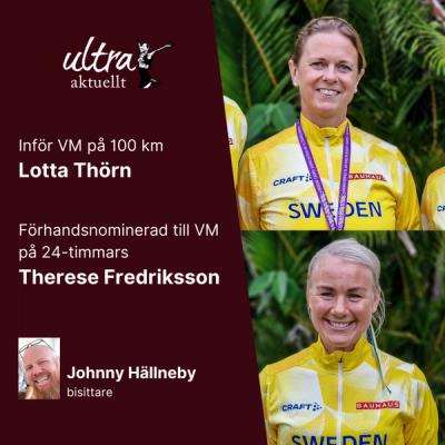 Inför VM på 100 km & Therese förhandsnominerad till VM i 24-timmars