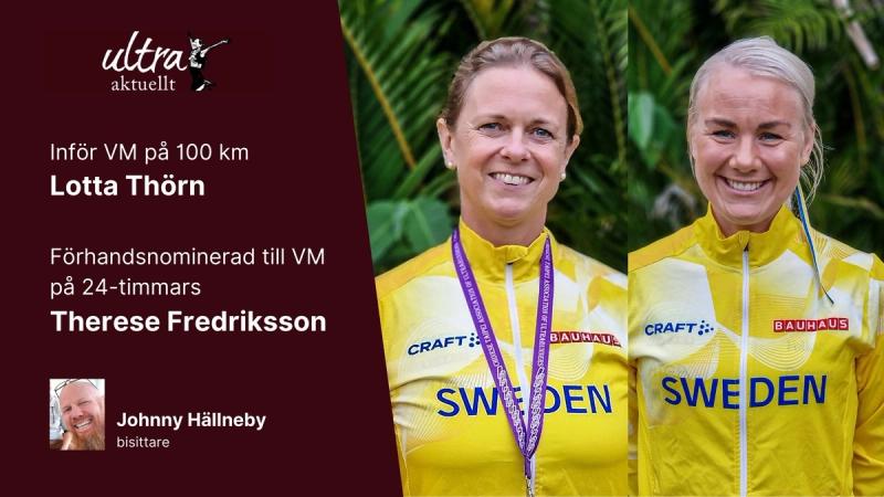 Inför VM på 100 km & Therese förhandsnominerad till VM i 24-timmars