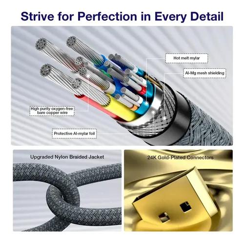 Cable Hdmi V2.1 Ultra Hd 8k 60hz 4k120hz 48gbps 3 Metros miniatura 9
