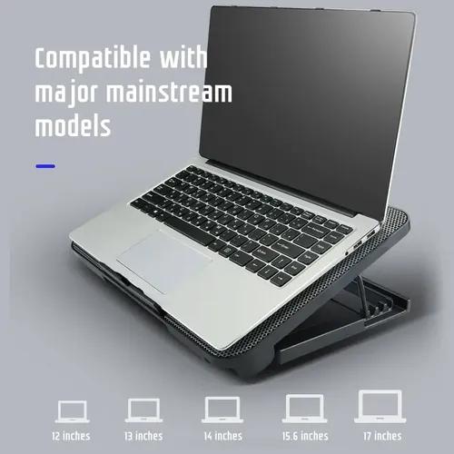 Base Notebook Eoland 17 Pulgadas Gamer Mesa Portatil Soporte Enfriador Refrigerador Ventilador Laptop Cooler Usb Regulable miniatura 4