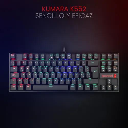 Teclado Gamer Redragon Kumara K552 RGB Idioma Español QWERTY - Outemu Red miniatura 4