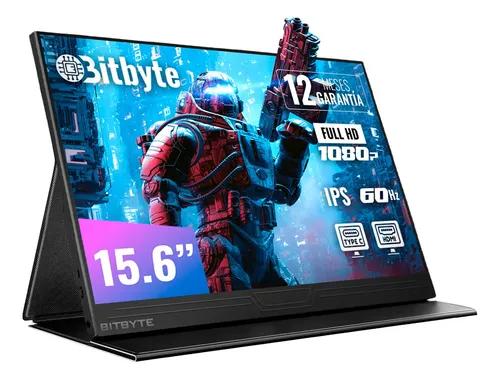 Monitor Portátil Bitbyte 15.6 Full Hd Ips Con Parlante Color Negro - imagen 1