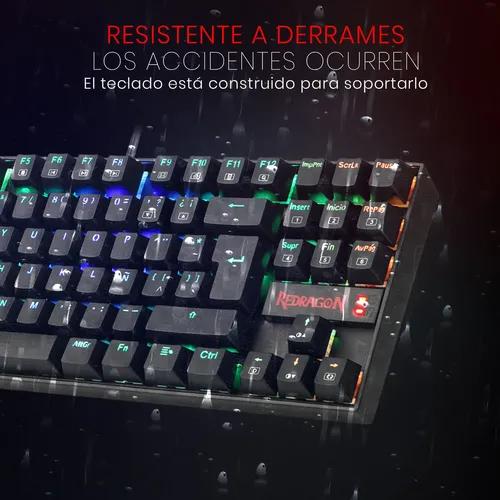 Teclado Gamer Redragon Kumara K552 RGB Idioma Español QWERTY - Outemu Red miniatura 5