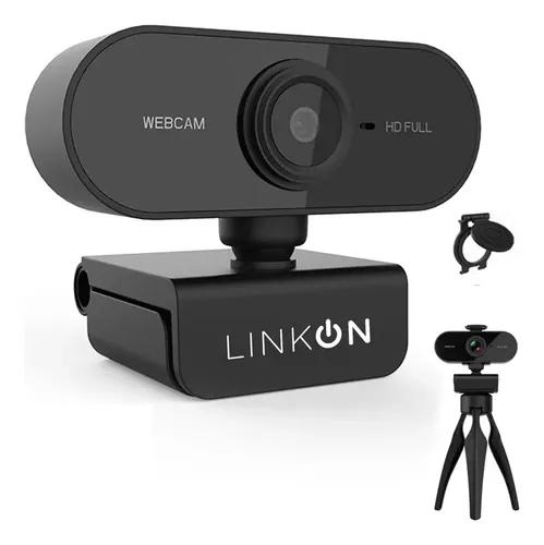 Webcam Camara Web Fullhd 1080p Usb Microfono Tripode Color Negro miniatura 1