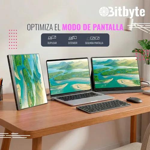 Monitor Portátil Bitbyte 15.6 Full Hd Ips Con Parlante Color Negro miniatura 7