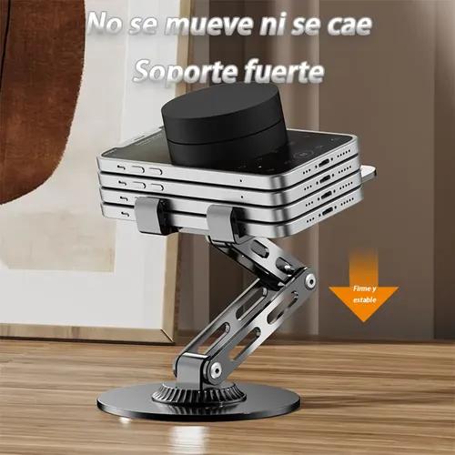 Soporte Celular Escritorio Metálico 360° Giratorio miniatura 5