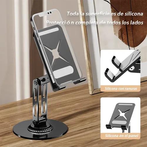 Soporte Celular Escritorio Metálico 360° Giratorio miniatura 6