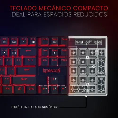 Teclado Gamer Redragon Kumara K552 RGB Idioma Español QWERTY - Outemu Red miniatura 6