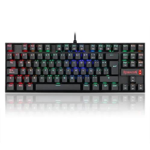 Teclado Gamer Redragon Kumara K552 RGB Idioma Español QWERTY - Outemu Red miniatura 1