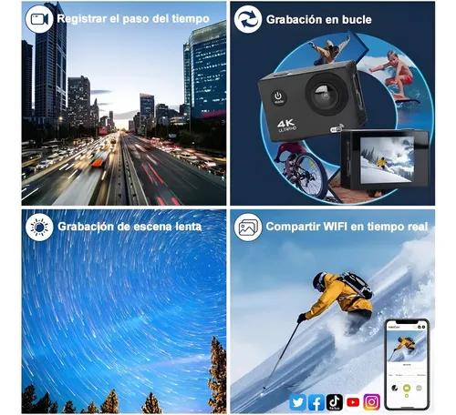 Cámara Deportiva Go Pro 4k Wifi Sports Ultra Hd Acuatica 30m miniatura 7