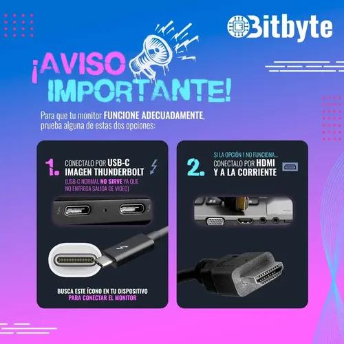 Monitor Portátil Bitbyte 15.6 Full Hd Ips Con Parlante Color Negro miniatura 5