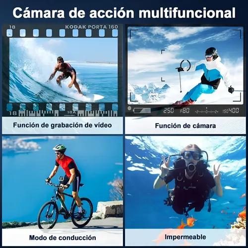 Cámara Deportiva Go Pro 4k Wifi Sports Ultra Hd Acuatica 30m miniatura 8