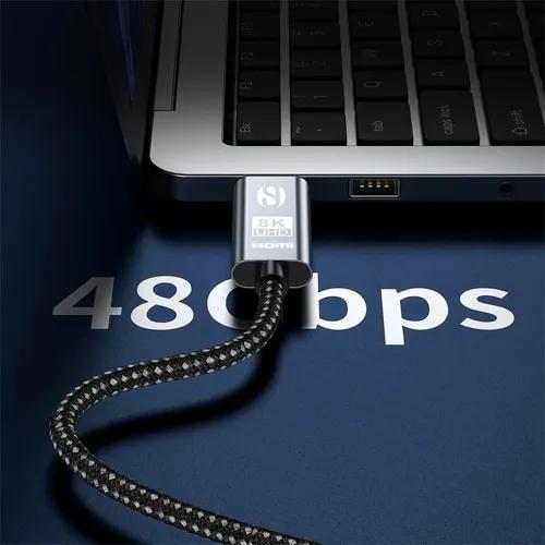 Cable Hdmi V2.1 Ultra Hd 8k 60hz 4k120hz 48gbps 3 Metros miniatura 5
