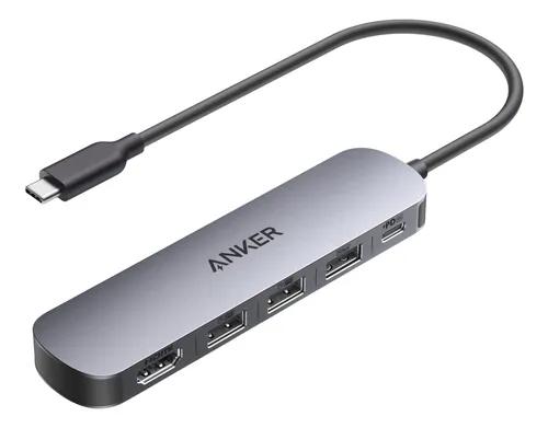Anker Adaptador Usb C Hub 5 En 1 Hdmi 100w Para Mac Windows Color Gris miniatura 1