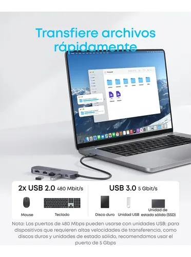 Anker Adaptador Usb C Hub 5 En 1 Hdmi 100w Para Mac Windows Color Gris miniatura 5