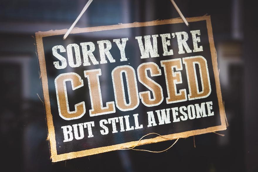“Sorry we’re closed but still awesome.”