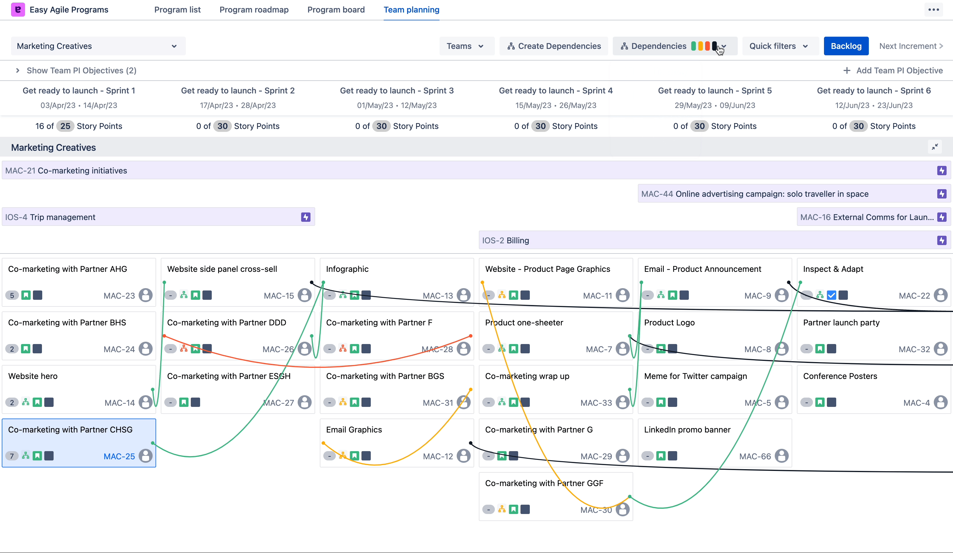 manage and address dependencies