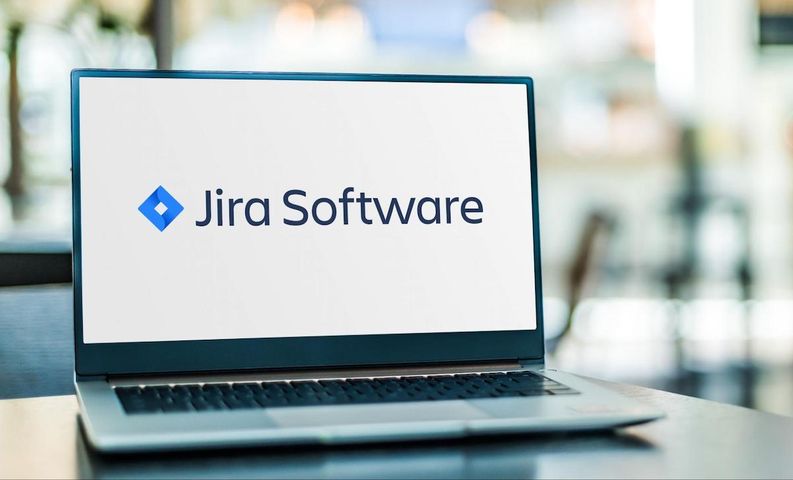 Jira Software in a laptop monitor