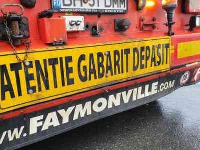 Trafic blocat - Sibiu - Brașov - DN1 - agabaritic- blocat - limitator înălțime