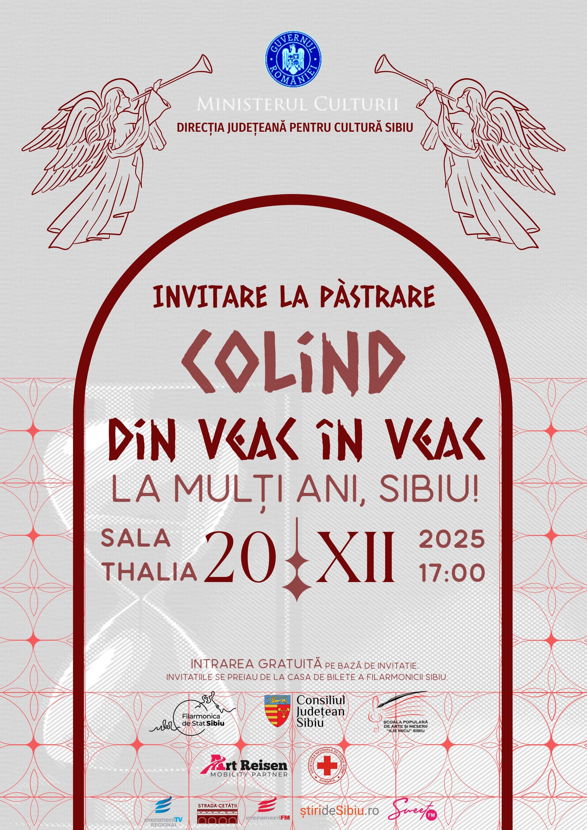 Colind - din veac în veac – păstrare - colinde -  Ziua Sibiului - 20 decembrie