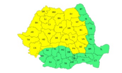 ANM - avertizări- ploi torențiale - furtuni - Sibiu 