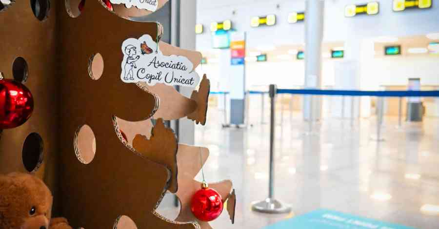 Aeroport Sibiu - ”Harta Empatiei” - ”Copil Unicat” - brazi Crăciun