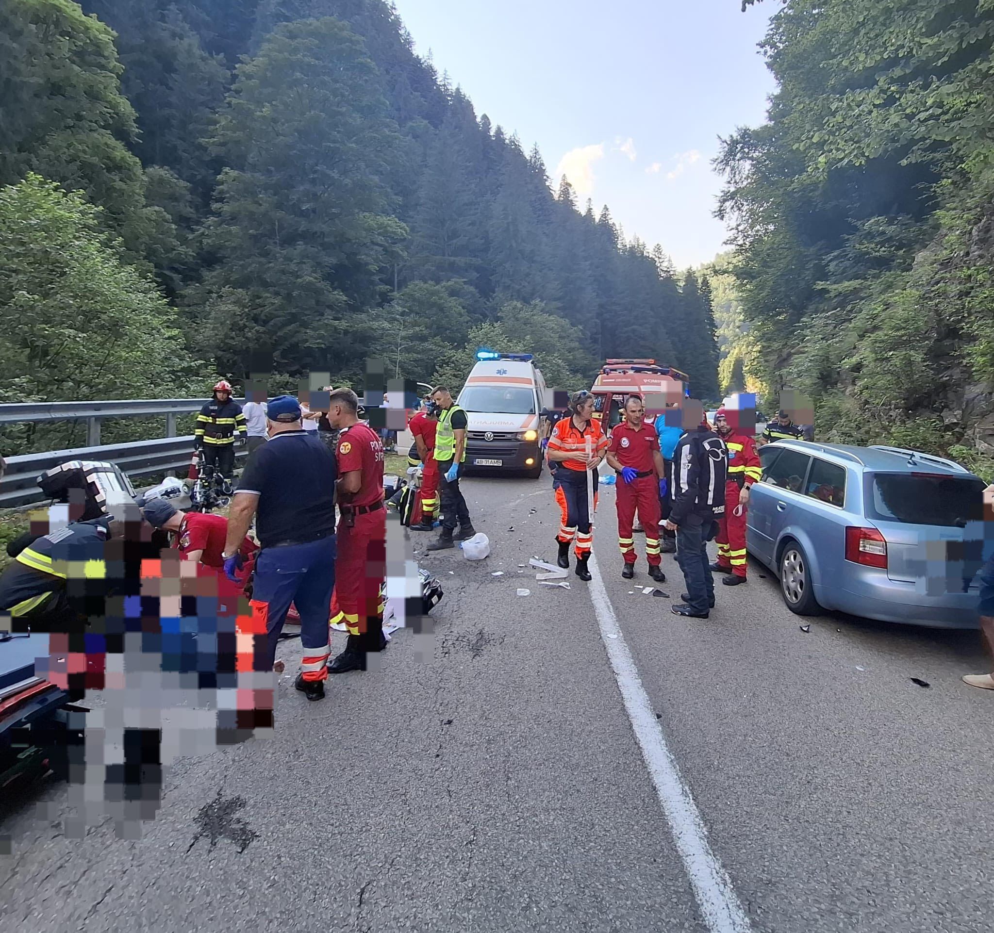 Transalpina - accident mortal -  doi morți - motociclete- DN 67C - Șugag