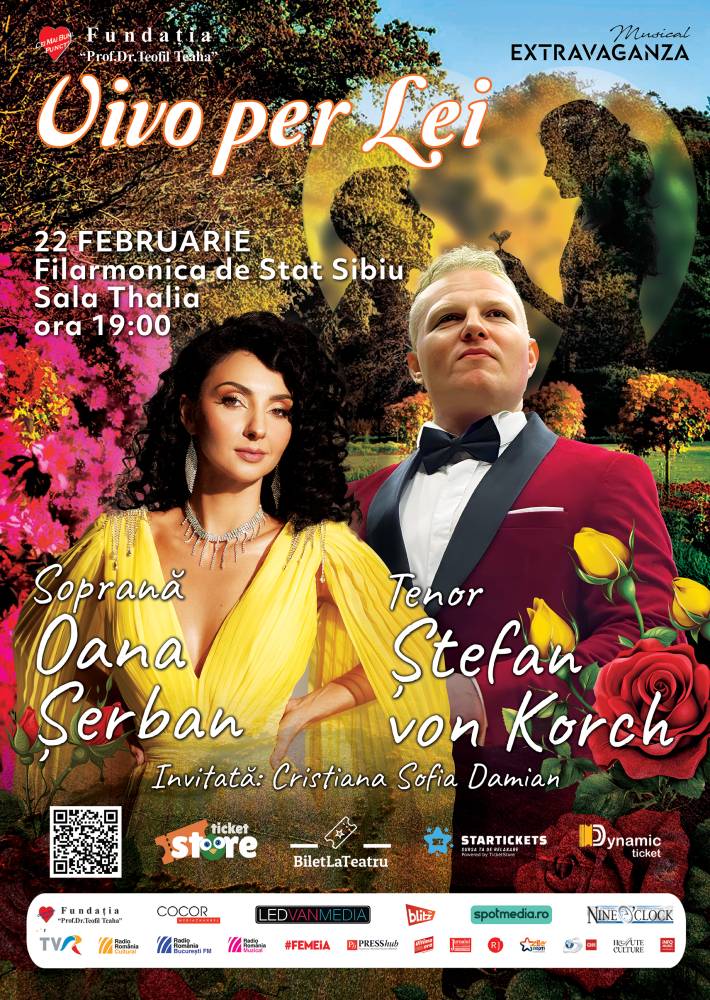  „Vivo per lei” -premieră - Sibiu - concert - tenor Ştefan von Korch - soprana Oana Maria Şerban