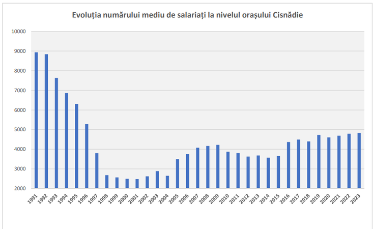 evolutie angajati - cisnadie