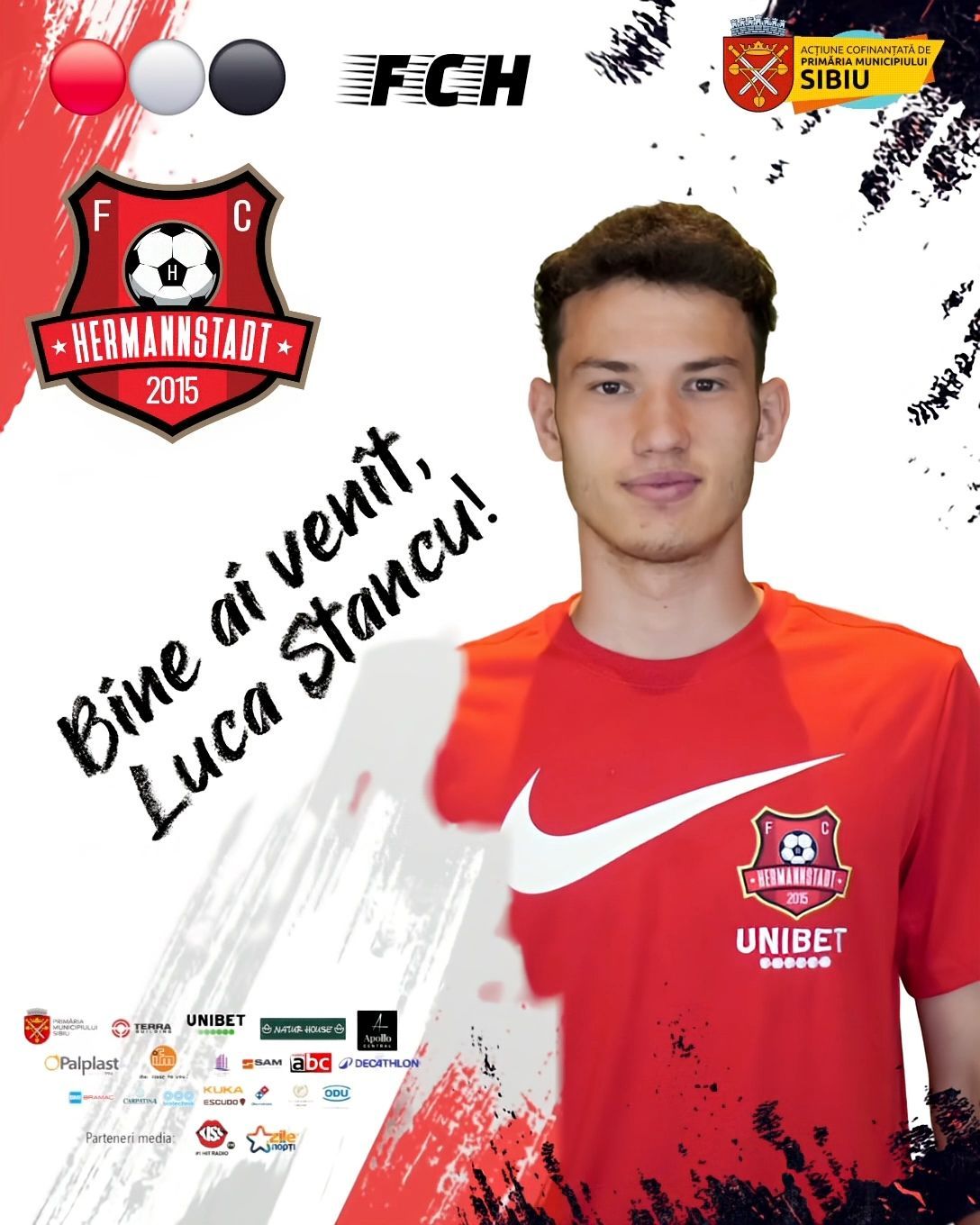 Hermannstadt - transfer - fundaș -  fotbalist - tânăr - Liga 2 - Luca Stancu 