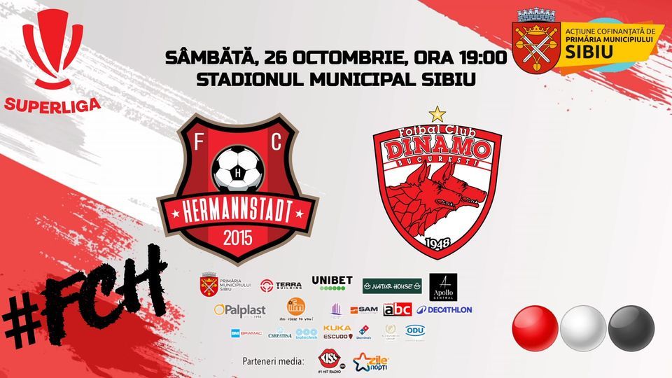 fc hermannstadt - sibiu - bilete- fotbal - dinamo - situatie 