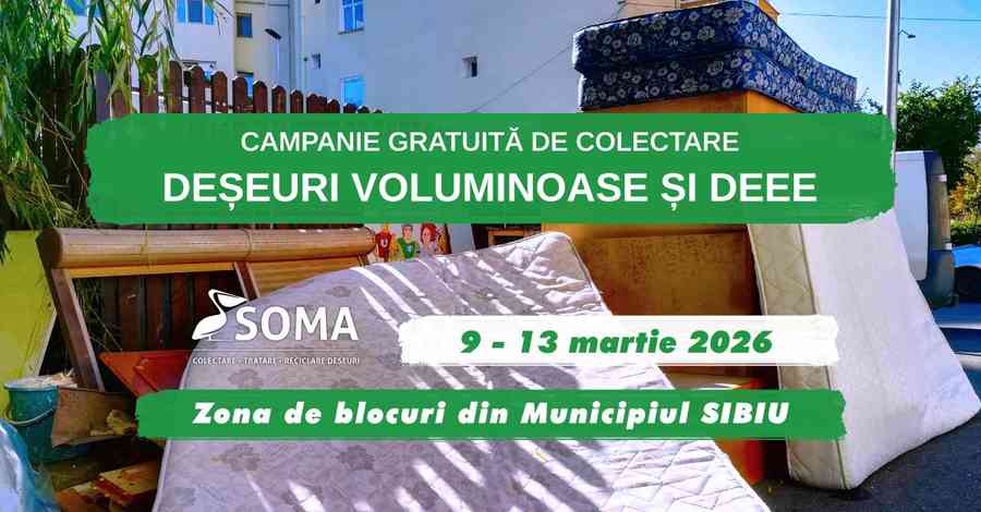 Soma - prima campanie - 2026 - deșeuri voluminoase - DEEE - bloc - colectare