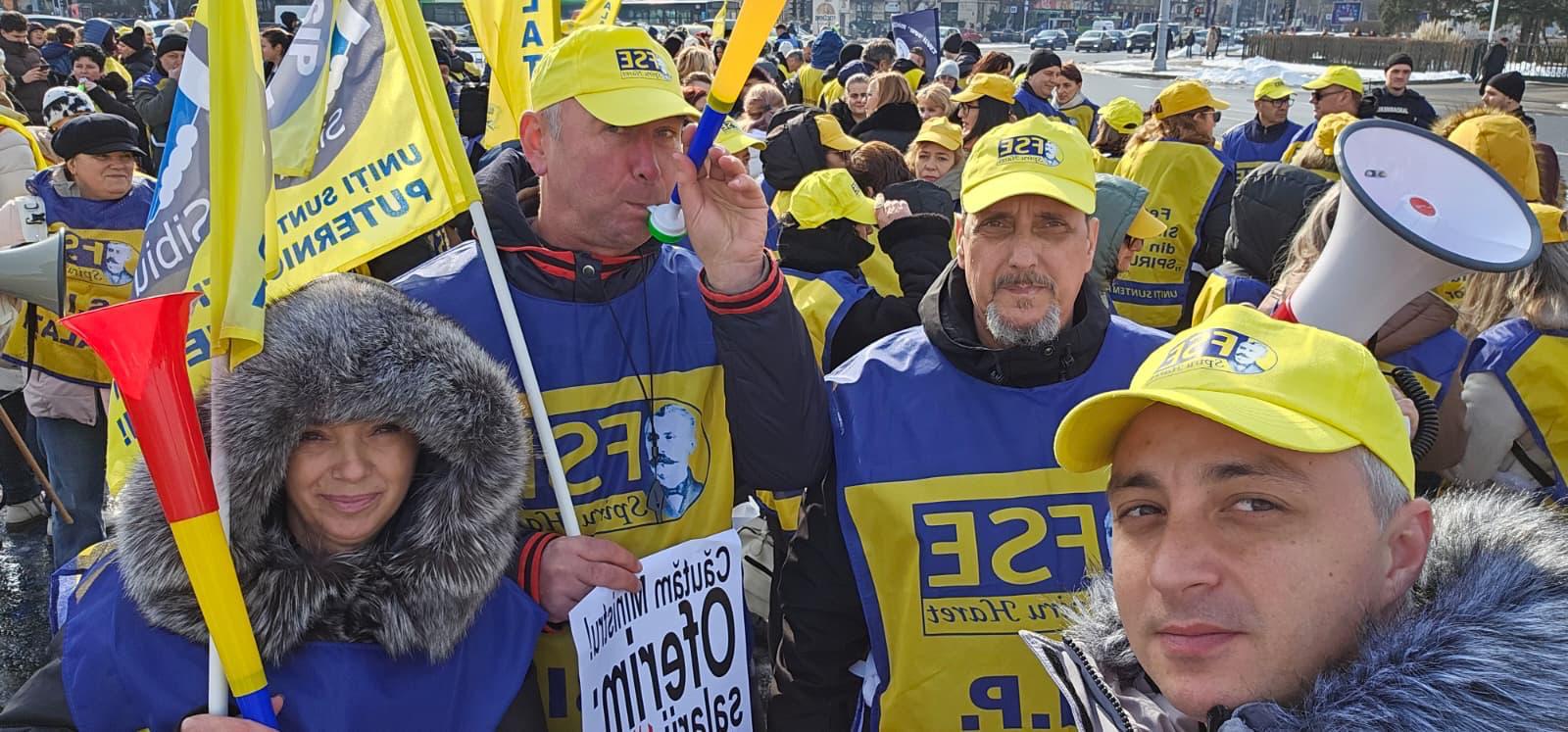 profesori -sibiu - protest - Guvern- salarii 