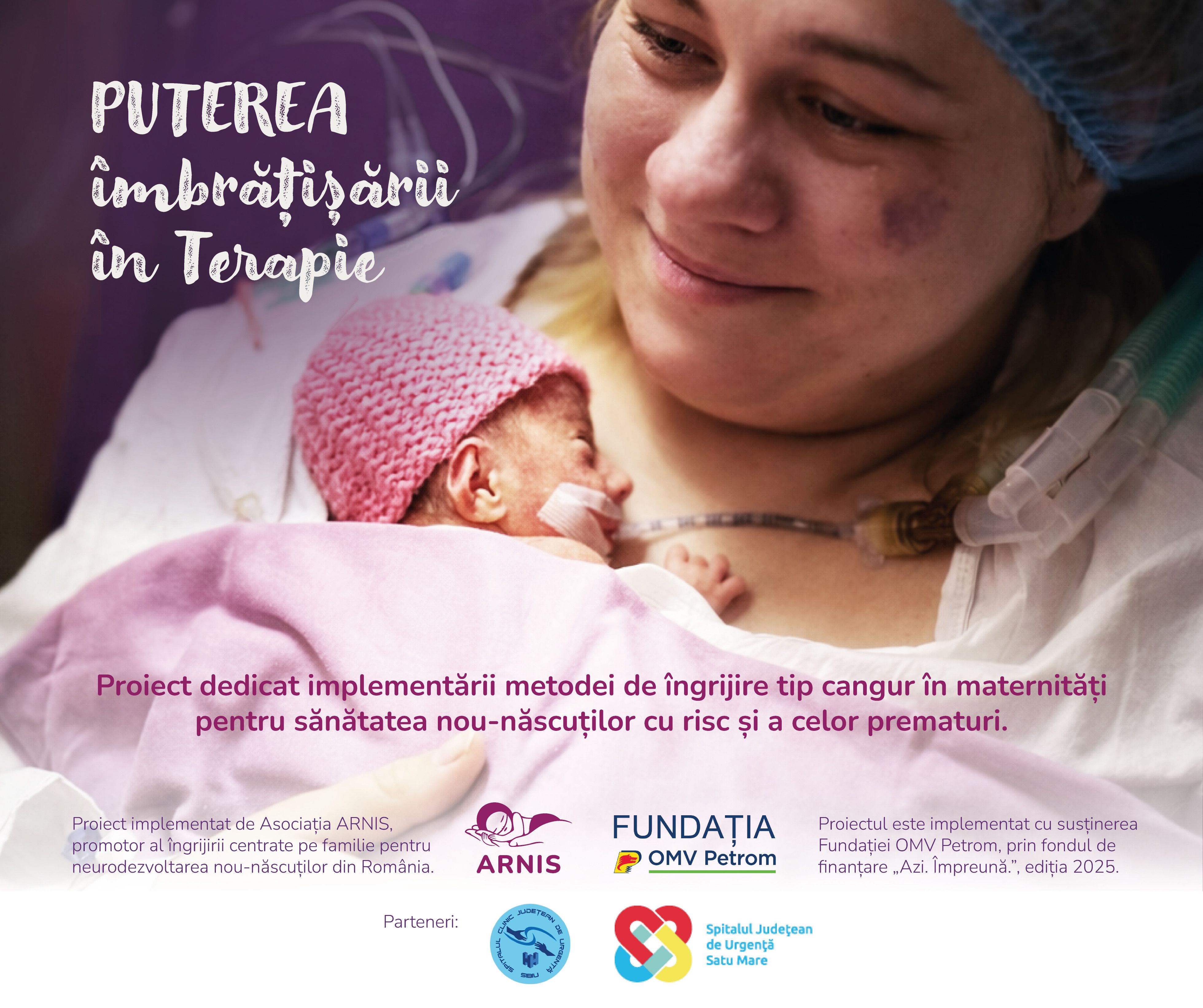 Puterea îmbrățișării - mame - Maternitate Sibiu- metoda cangur - îngrijire copil